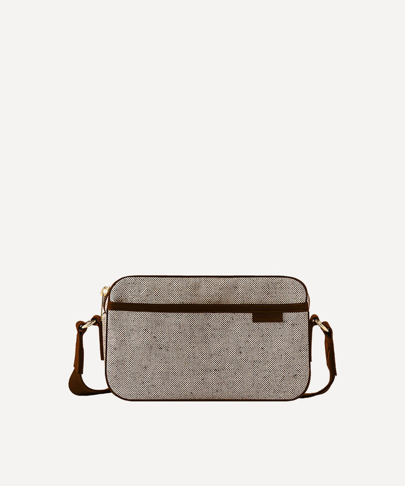 THE CAMERA BAG BROWN QUADRILLE