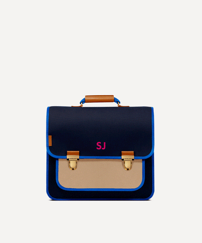 LARGE SCHOOLBAG NAVY & DUNE