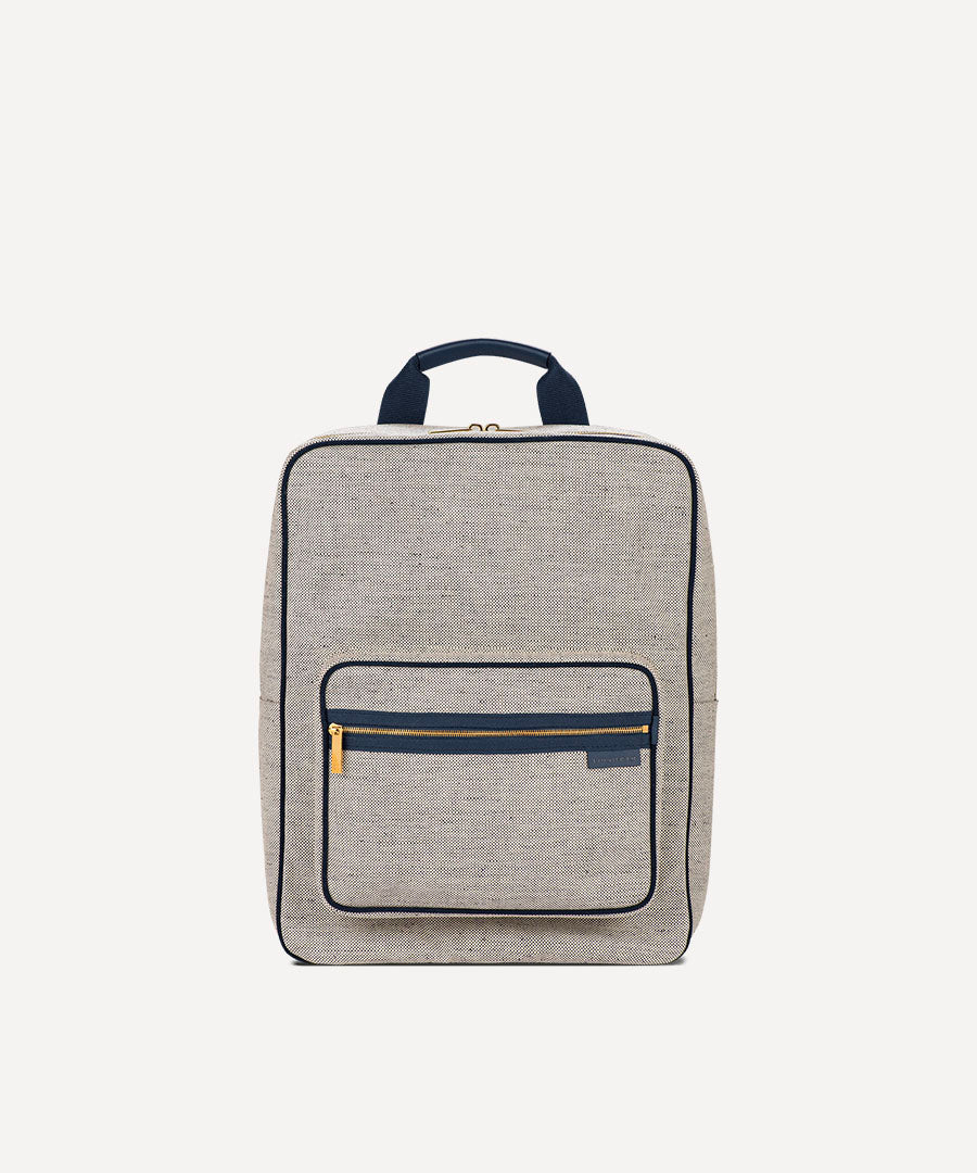 LE GRAND SAC À DOS QUADRILLE MARINE