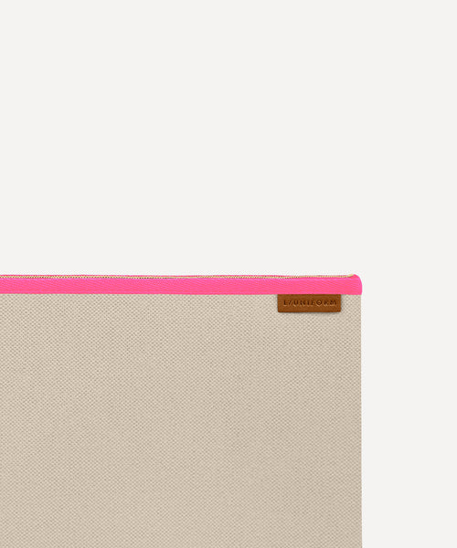 LA MOYENNE POCHETTE QUADRILLE NATURELLE