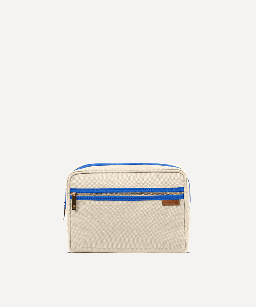 LA TROUSSE DE TOILETTE QUADRILLE NATURELLE