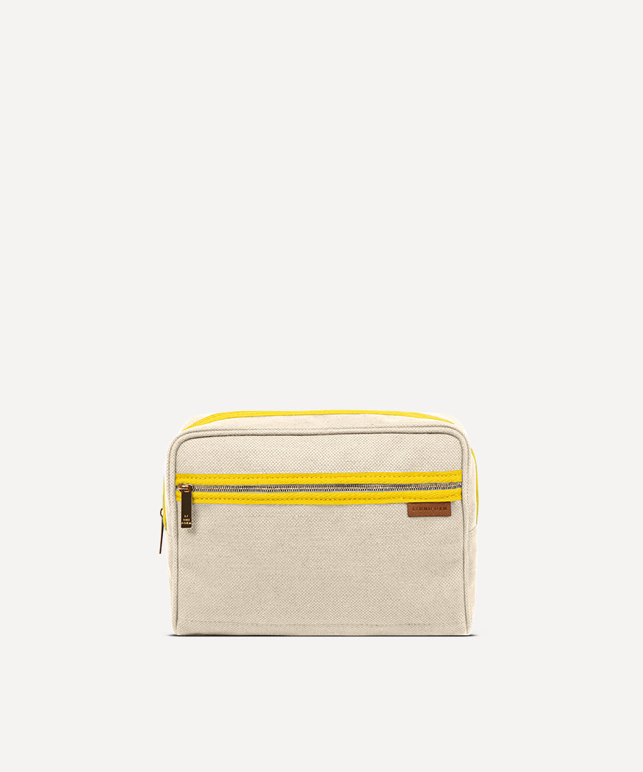 LA TROUSSE DE TOILETTE QUADRILLE NATURELLE