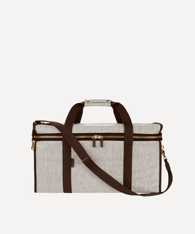 LE SAC 48H QUADRILLE MARRON