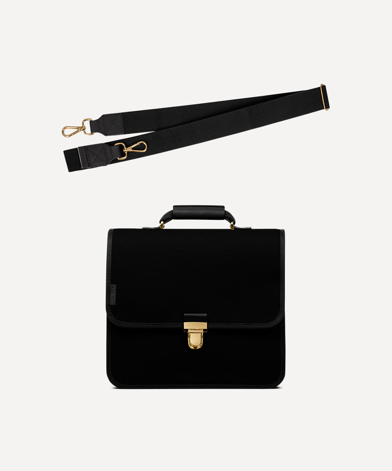 THE SMALL ADULT SCHOOLBAG BLACK