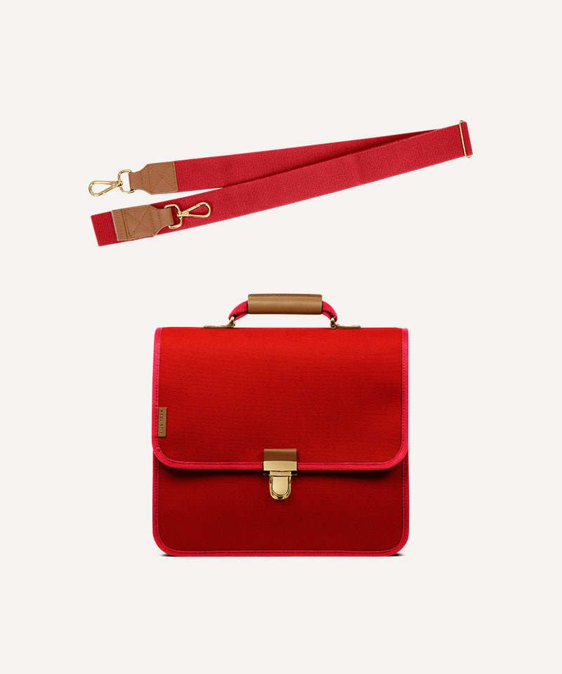 THE SMALL ADULT SCHOOLBAG RED