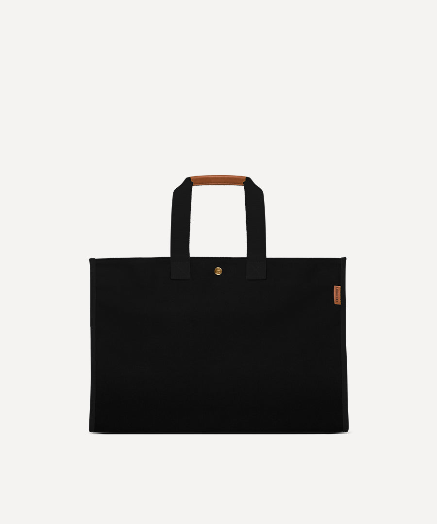 LE SAC PLIABLE COTON NOIR