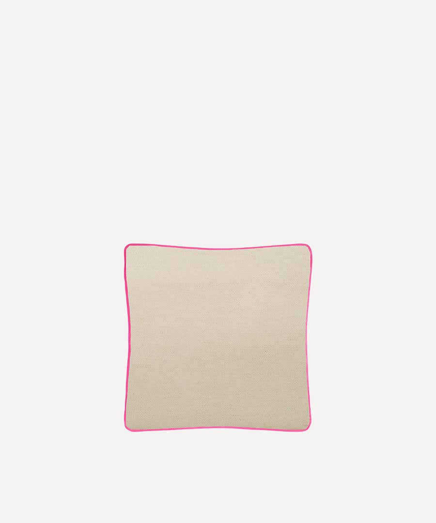 CUSHION COVER NATURAL QUADRILLE