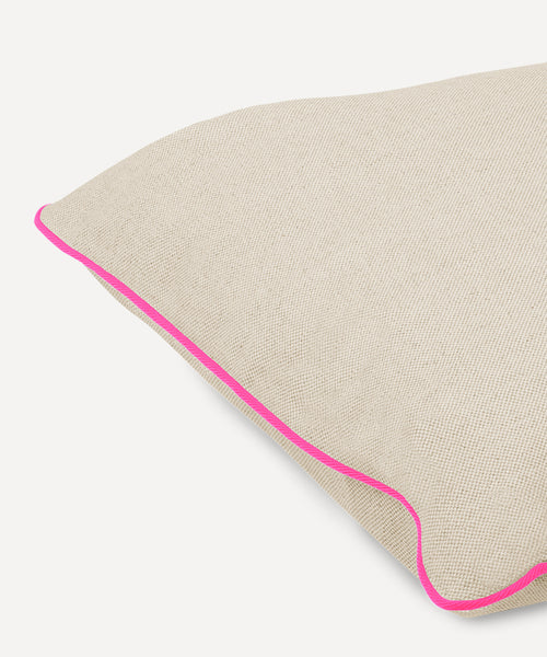 LA HOUSSE DE COUSSIN QUADRILLE NATURELLE