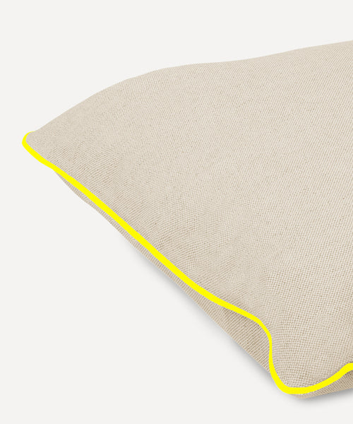 LA HOUSSE DE COUSSIN QUADRILLE NATURELLE