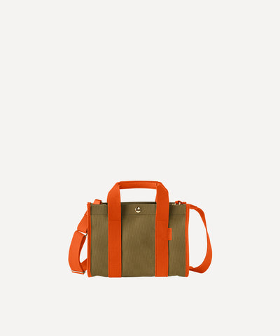 THE MINI PRESS BAG KHAKI