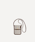 THE NECK POUCH BROWN QUADRILLE