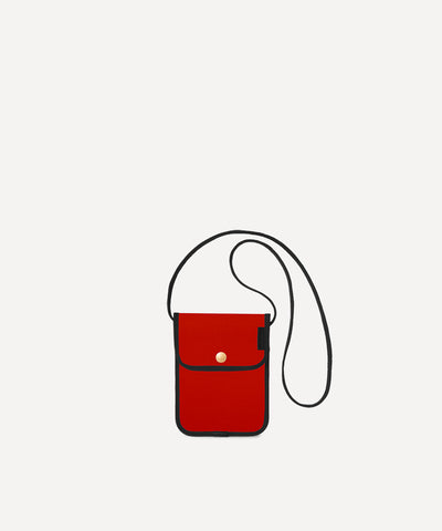 LA POCHETTE TOUR DE COU ROUGE