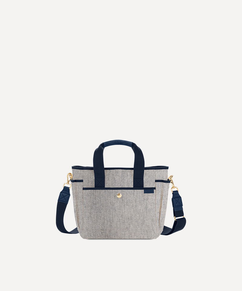 THE SMALL TOOL BAG NAVY QUADRILLE