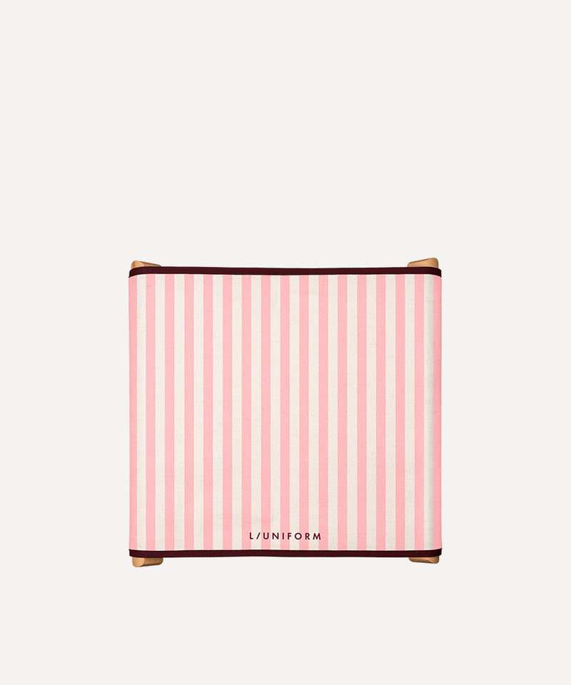 スツール ピンクレイヤードナチュラルカドリーユ