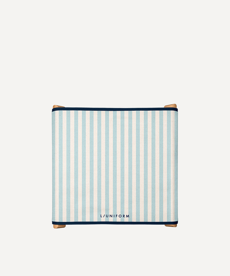 スツール ブルーレイヤードナチュラルカドリーユ