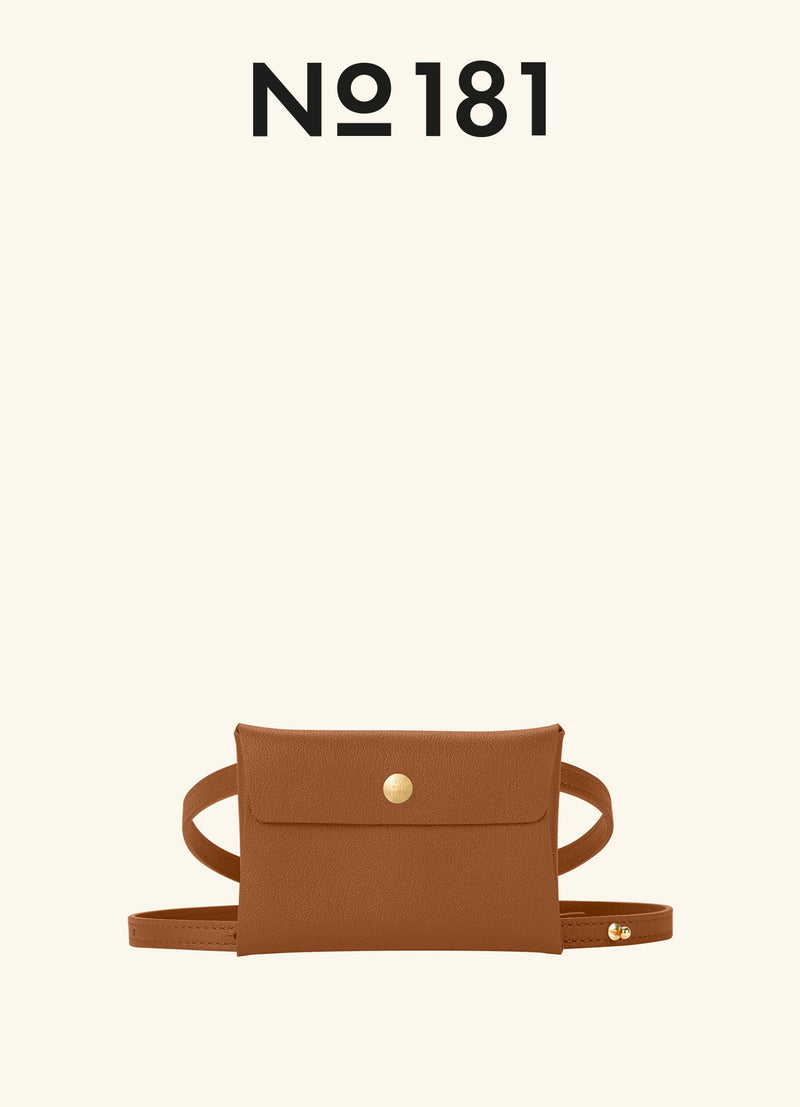 SMALL LEATHER ENVELOPE WITH SHOULDER STRAP