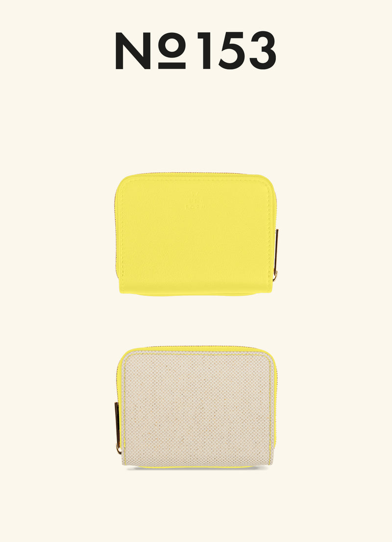 COMPACT WALLET CANVAS AND LEATHER